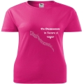 Tricou femei roz-zmeura, Cu Dumnezeu in fiecare zi
